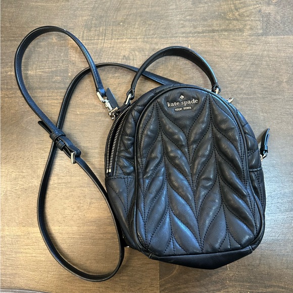 kate spade Handbags - KATE SPADE BRIAR LANE QUILTED MINI CONVERTIBLE BACKPACK BLACK